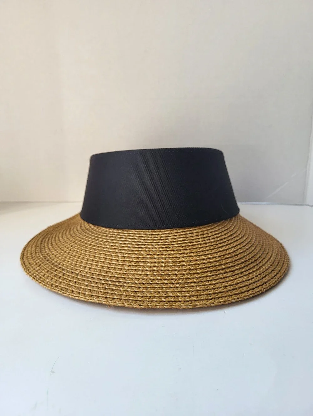 Eric Javits Champ Visor Squishee Straw Sun Visor Hat UPF 50+ Adjustable OS - Picture 2 of 13